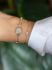 Amici armband met milky aquamarijn -5