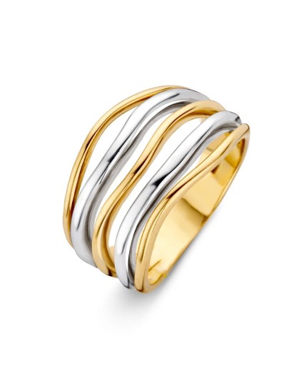 Bicolor gouden ring