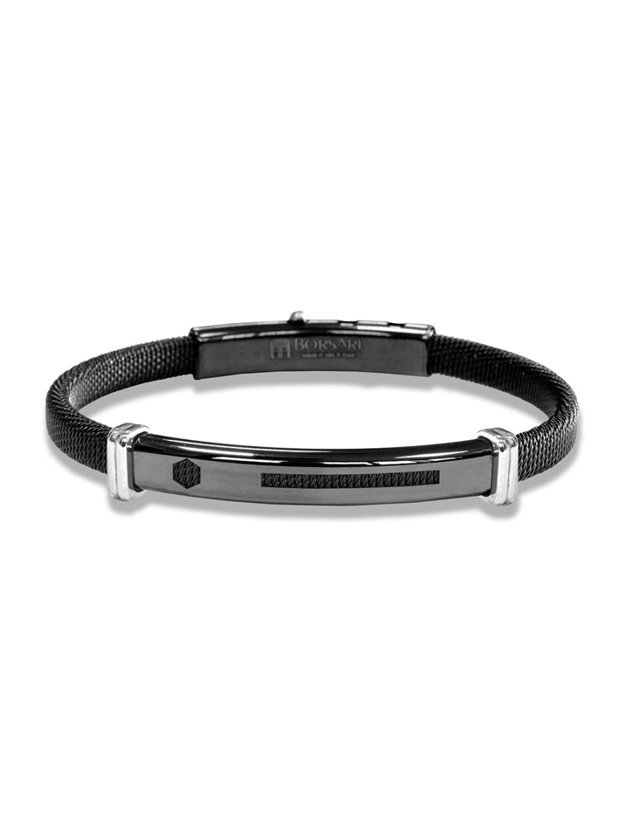 Stalen armband met witgoud br-imper04ar