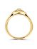 Geelgouden ring met ovale diamant 035crt. -2