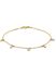 Gouden armband met 5 bedeltjes diamant 0.21ct