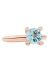 Phlox ring met blauw Topaas