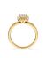 Geelgouden ring met briljant invisible zetting 058crt.