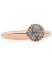 Stardust ring met Nightblue Korund