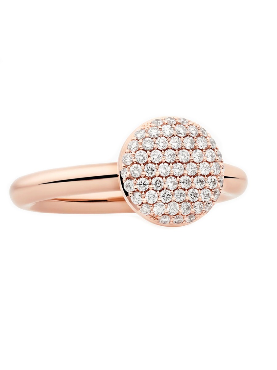 Stardust ring roségoud met diamant 0,43crt.