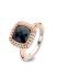 TM1091NA2P Tirisi moda ring rosé met blauwe kristal