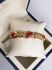 Vintage gouden armband met bloedkoraal