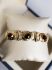 Vintage geelgouden armband met granaat