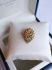 Vintage geelgouden broche filigrain met parel