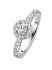 Witgouden entourage ring met diamant 062crt.